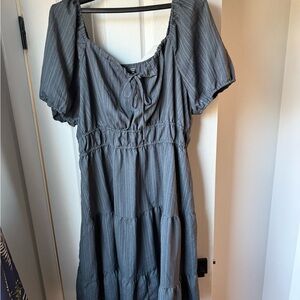 SHEIN Charcoal Midi Dress